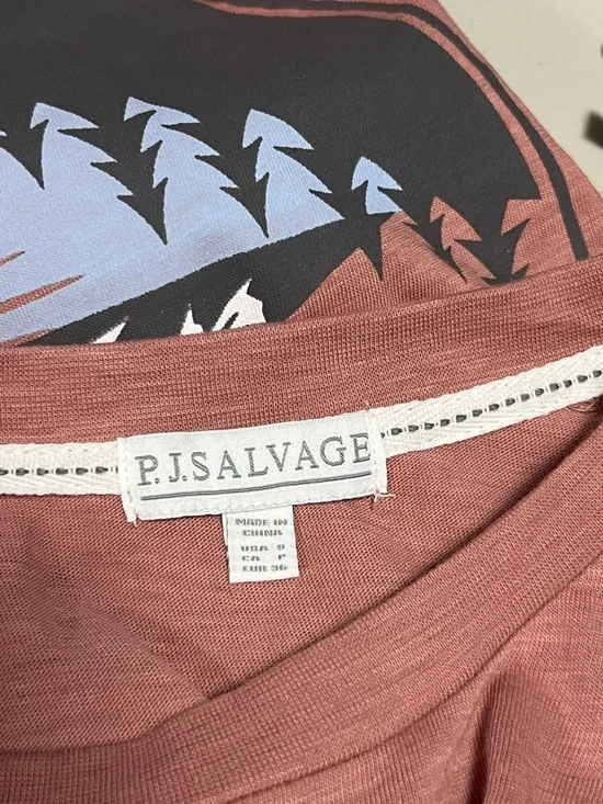 🆕 PJ SALVAGE Womens Loungewear Stay Lifted Long Sleeve Top - Picture 6 of 13